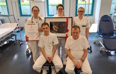 Kolektiv medicinskega osebja, ki skrbi za hematološke bolnike v SB Nova Gorica.