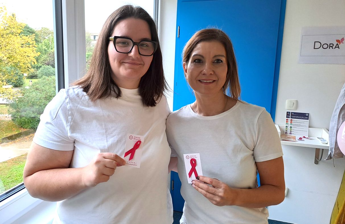 Diplomirani radiološki inženirki v prostorih Dore v SB Nova Gorica.