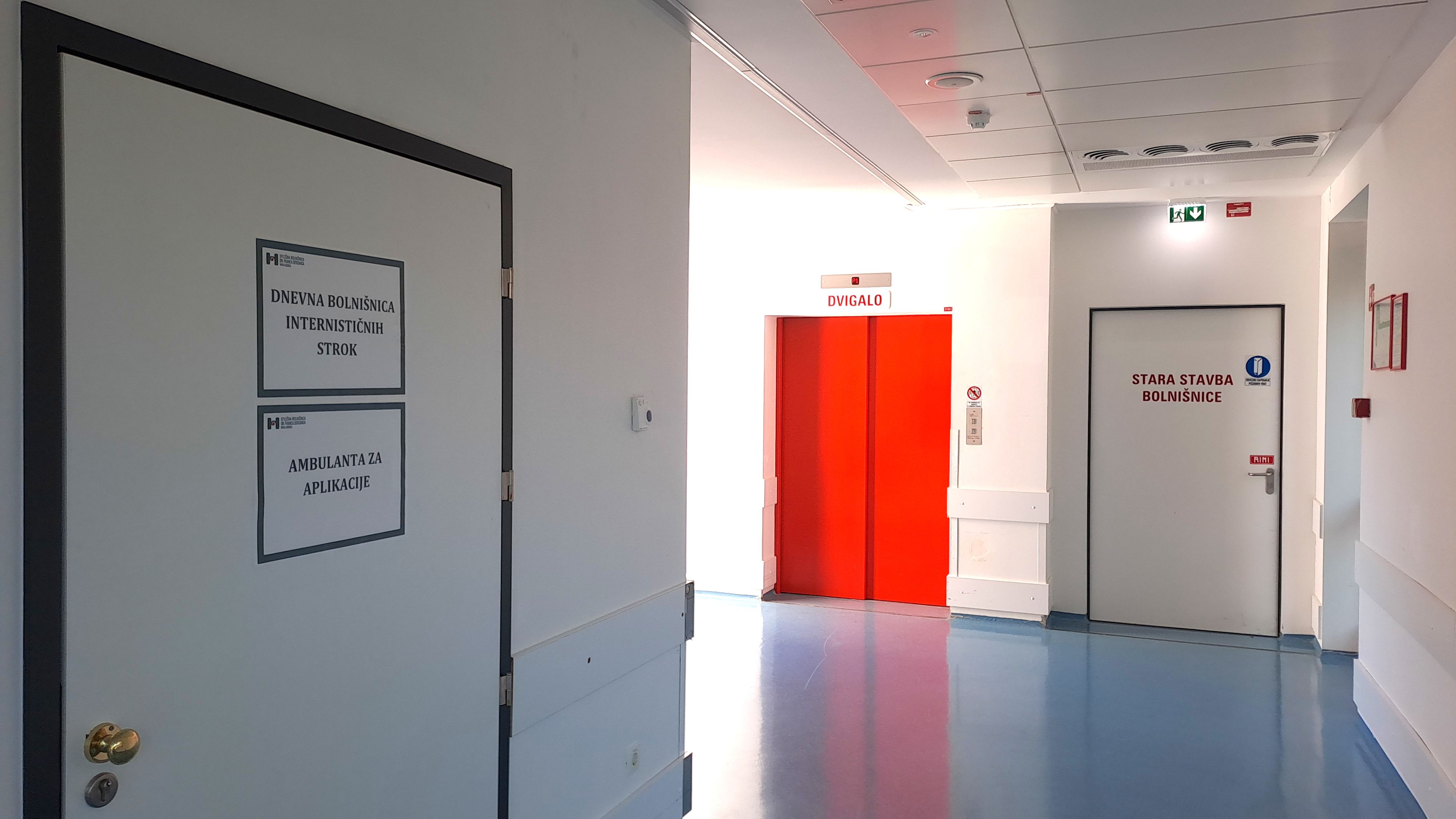 Dnevna bolni&scaron;nica internističnih strok in Ambulanta za aplikacije.