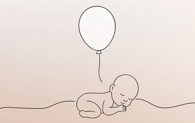 Dojenček in balon.