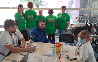 Stojnica ob svetovnem dnevu ledvic v šempetrski bolnišnici.