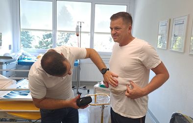 Skupna vaja SB Nova Gorica in PU Nova Gorica za ravnanje v primeru pojava življenja ogrožajočih dogodkov v zdravstveni ustanovi.
