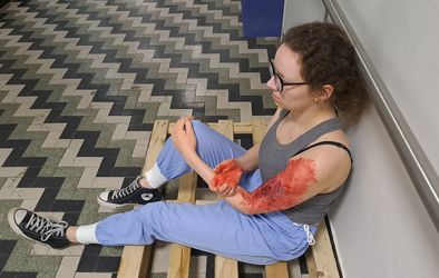 Skupna vaja SB Nova Gorica in PU Nova Gorica za ravnanje v primeru pojava življenja ogrožajočih dogodkov v zdravstveni ustanovi.