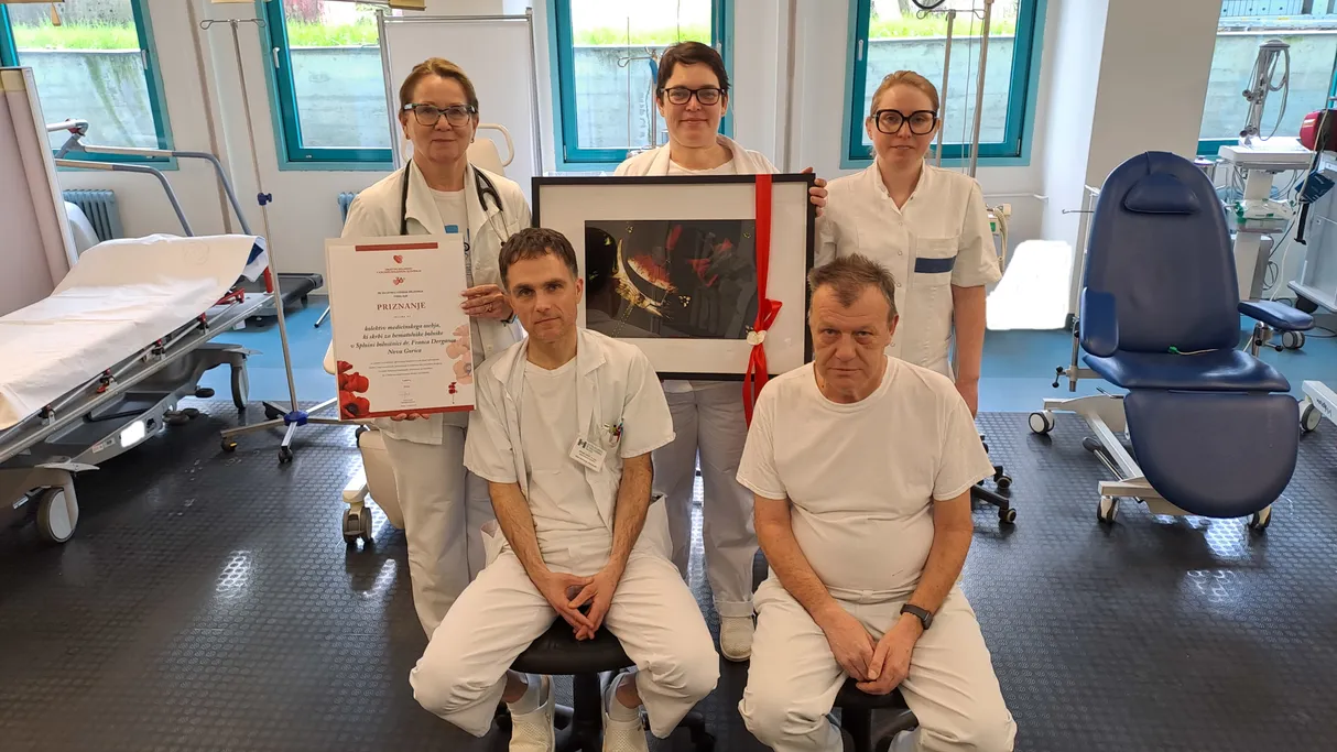 Kolektiv medicinskega osebja, ki skrbi za hematološke bolnike v SB Nova Gorica.