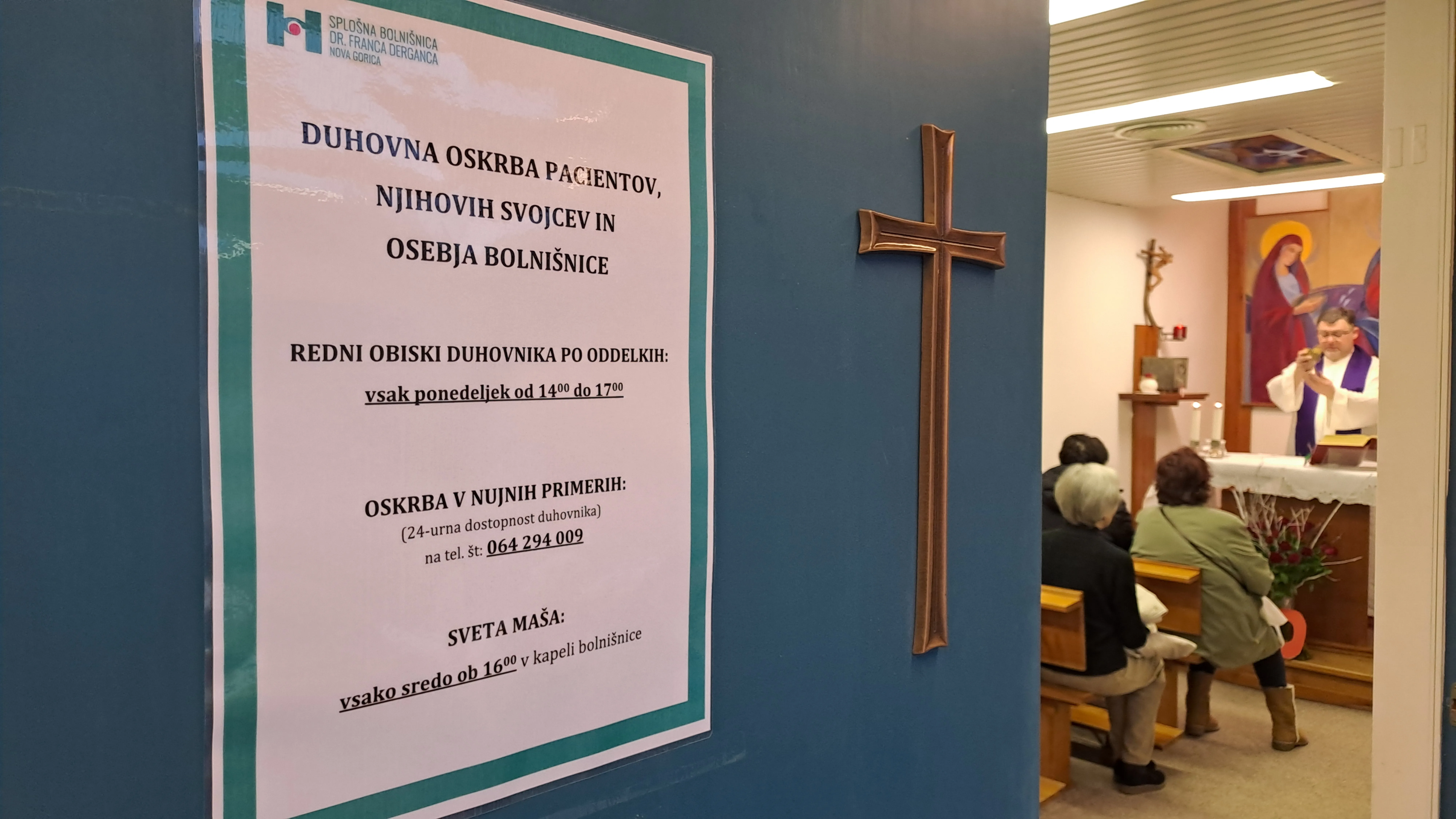 Praznovanje 30. obletnice posvetitve kapele Svete družine v Splo&scaron;ni bolni&scaron;nici dr. Franca Derganca Nova Gorica