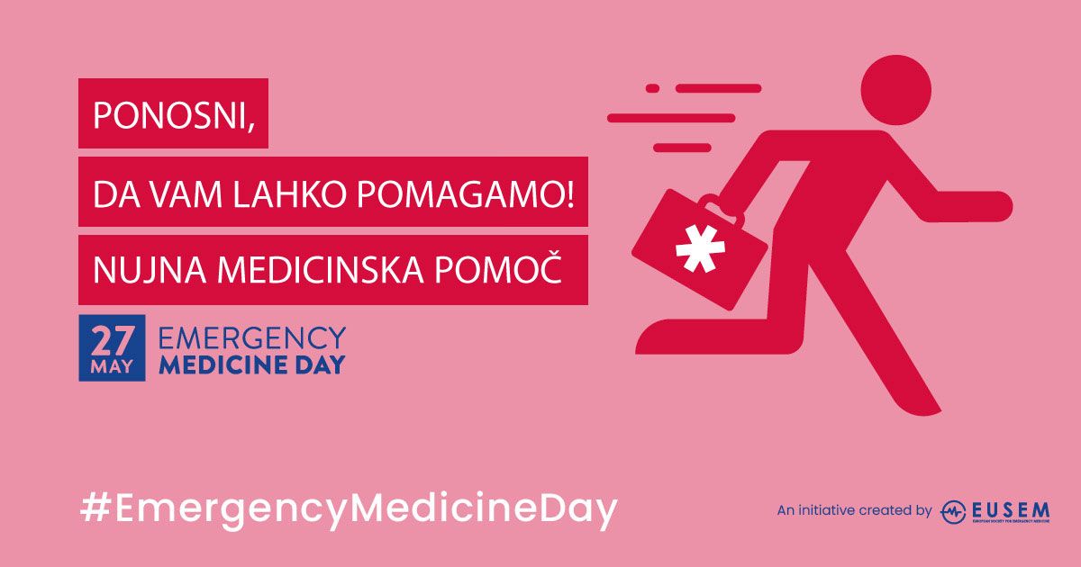 Plakat za mednarodni dan urgentne medicine.